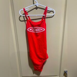 NWT! Girls Rise Aquatic “Guard” One Piece Swimming Suit 7/8